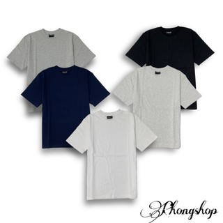 Áo thun trơn unisex form rộng nam nữ chất liệu cotton 2 chiều dày dặn