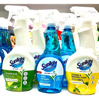 Nước lau kính/Lau Bếp/Lau Đa Năng Cif/Sunlight 500ml