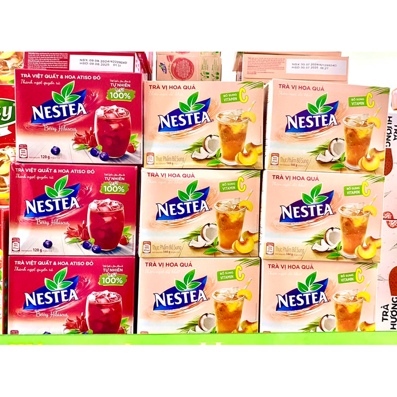Trà vị chanh/Hoa quả nestea hộp 144g/ 252g