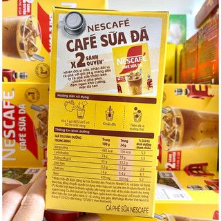 Cà Phê Sữa Đá Nescafe Hộp 240g (10 gói).