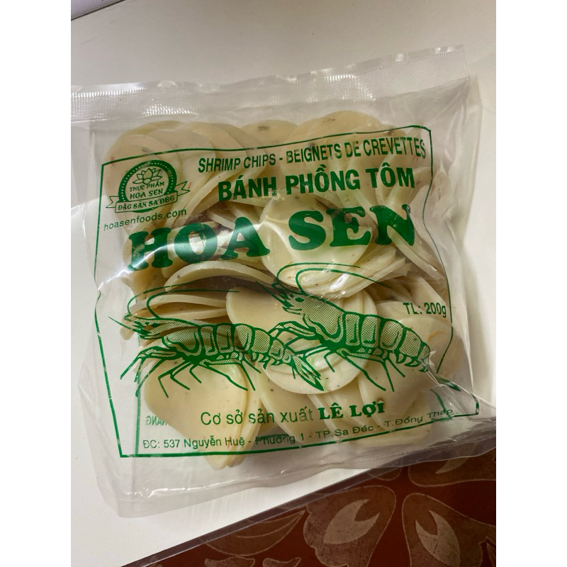 bánh phồng tôm tiêu hành ớt 200g
