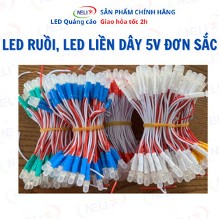  Led liền dây 5mm điện áp 5V màu vàng ấm 