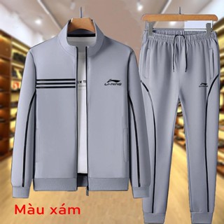 Bộ quần áo thu đông thể thao nam Lining Chất Cotton Umi Thông Thoáng Form Đẹp [BONILINING]
