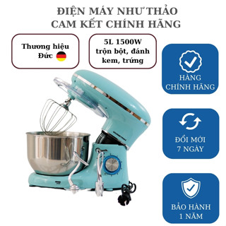  Bản Đức  Máy nhào bột KICHOT Gourmetmaxx 6.5L 1500W- trộn 500gr bột khô - Cam kết chính hãng bảo hành 1 năm 