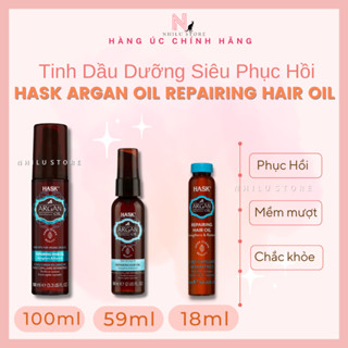 Tinh Dầu Dưỡng Tóc Phục Hồi Hask Argan Oil