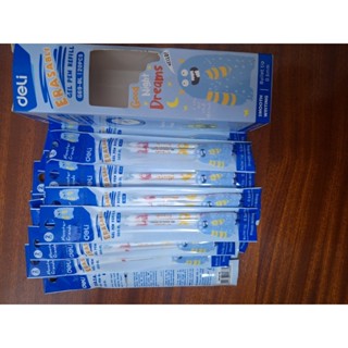 1 hộp Combo 40 Ruột bút mực gel- xoá được- Deli G55- A660 Mực Xanh, đen