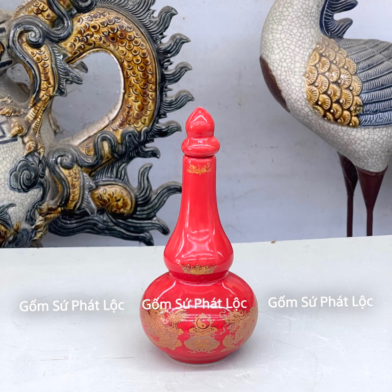 Nậm rượu thờ màu đỏ