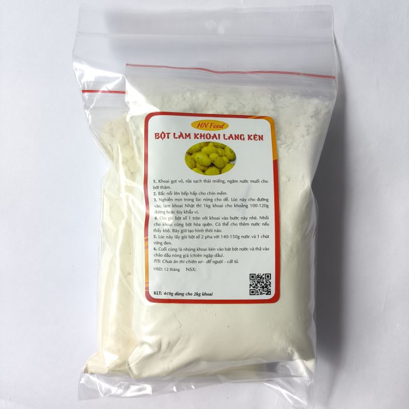 Bột làm Khoai Lang Kén, set bột dùng cho 2kg khoai