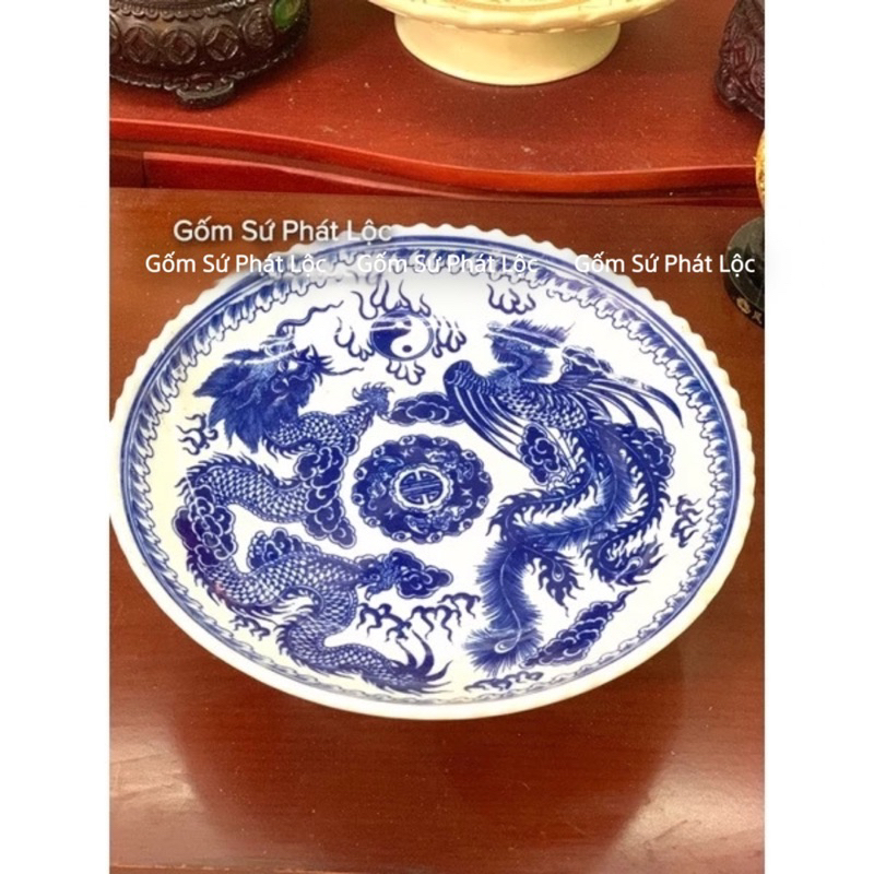 Mâm bồng để hoa quả, đĩa có chân đựng hoa quả đồ lễ, mâm bồng