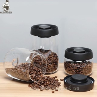 Hũ Đựng Cà Phê Thủy Tinh Có Van Hút Chân Không, Hũ Đựng Cà Phê Glass Jar