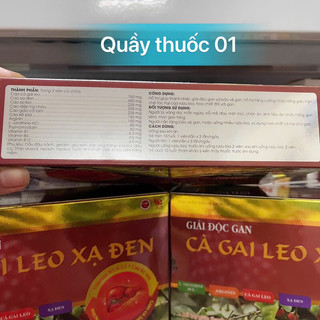 Giải độc gan Cà Gai Leo Xạ Đen hộp 60 viên