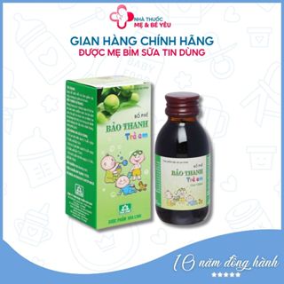 Siro ho BẢO THANH trẻ em – Hỗ trợ giảm ho, bổ phổi – Hoa Linh [Việt Nam] – 1 Chai x 100ml