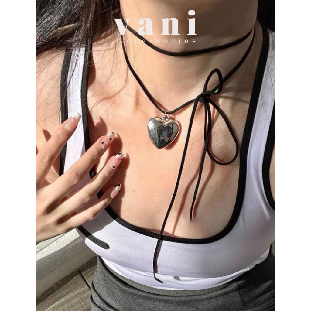 TỔNG HỢP Vòng Cổ Choker Mặt Trái Tim Punk Gothic Y2K - Vani Store - TS000874