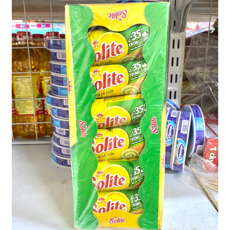 Bánh Bông Lan Cuộn Solite 360g / Bánh Solite Phiên Bản Mickey hộp 180g