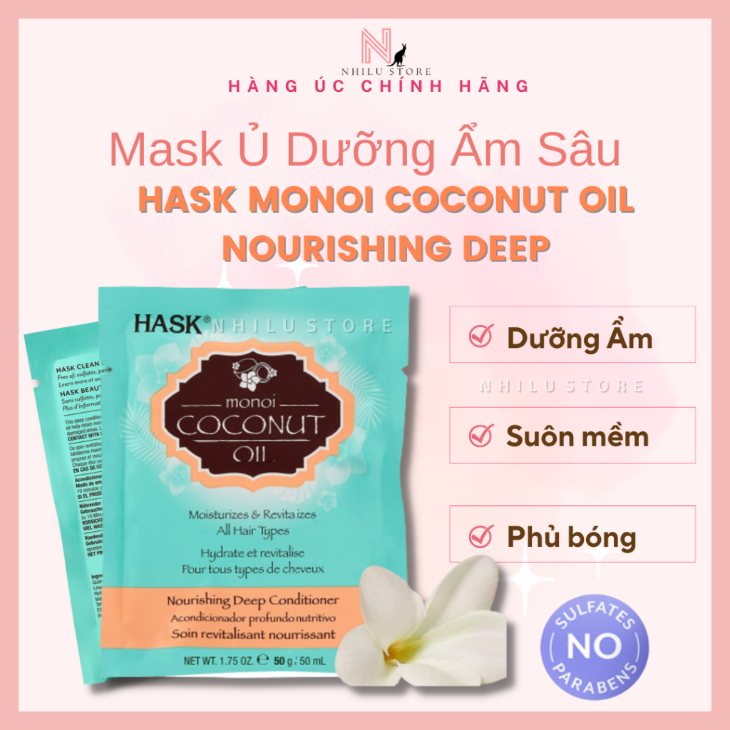 Mặt nạ dành riêng cho tóc Hask Coconut