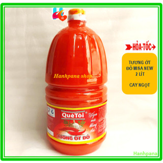 Tương ớt đỏ Misa new can 2 lít ( tem mới Quê Tôi)