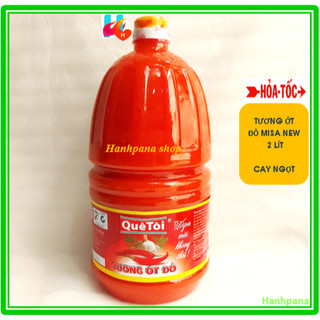 Tương ớt đỏ Misa new can 2 lít ( tem mới Quê Tôi)