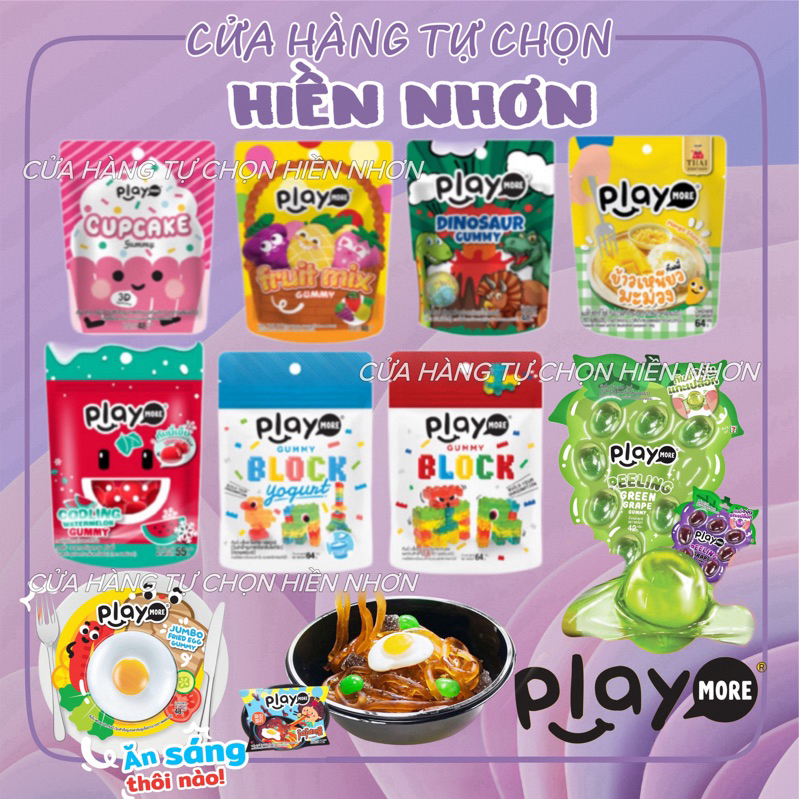 [Tổng hợp] Kẹo dẻo trái cây Playmore các mẫu