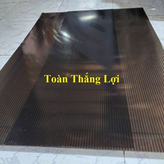 Tấm POLY rỗng ruột Màu NÂU TRÀ lấy ánh sáng nhiều kích thước