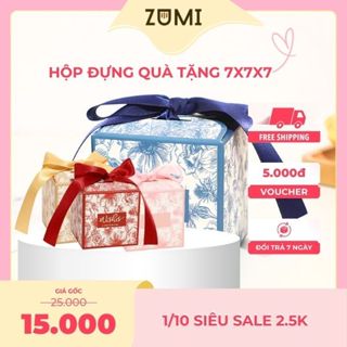 Hộp Đựng Hộp Nhạc Quà Cưới Bánh Kẹo Tặng Kèm Nơ Sáng Tạo Xinh Xắn  11x8x7 Zumi Shop