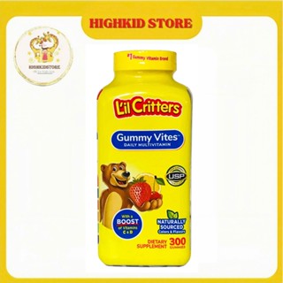 Date 4/26 Kẹo gấu dẻo bổ sung Vitamin L’il Critters Gummy Vites Mỹ 300 viên