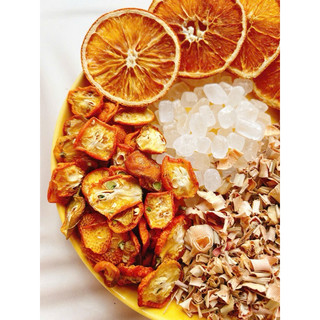 Trà cam sả tắc thanh lọc detox cơ thể ( trà khó uống )