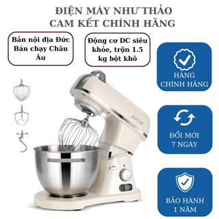 Máy trộn bột Zacme 7L 1500W - Bản bán nội địa Đức, siêu êm ái, trộn 1.5 kg bột khô chỉ từ 3 phút