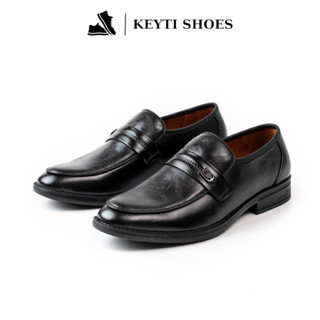 Giày nam trung niên da bò cao cấp nhập khẩu dùng làm quà tặng cho bố SIG-14 màu đen