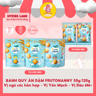 [DATE T11.2025] Bánh Quy Ăn Dặm FRUTONANNY - FRUTO Nga - Túi 50g / 120g - Vị Ngũ Cốc Hỗn Hợp - Yến Mạch - Cho Bé từ 6M+
