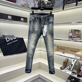 [HÀNG CAO CẤP] Quần Jean Nam Purple Retro Xanh Mài Bạc Kiểu Dáng Skinny Boy Phố 4 Cúc mới