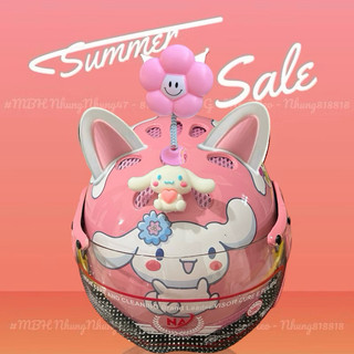  MŨ BẢO HIỂM TRẺ EM CÓ KÍNH CHÍNH HÃNG - SIZE 2 ĐẾN 7 TUỔI - NÓN ĐÍNH CHAMR XỊN KUROMI CINNAMON MELODY KURUMI NA - N1 