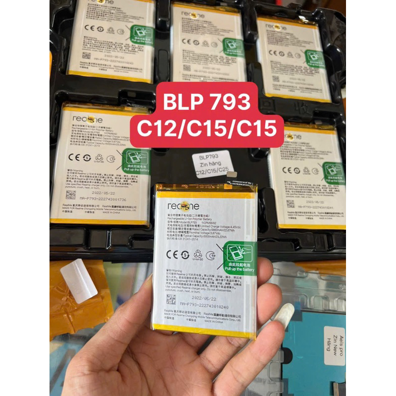 Pin Realme C12/C15/C25 ( BLP793 ) zin hãng