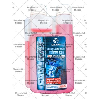 Nước làm mát, giải nhiệt động cơ xe máy Okami Cool Max 500ml (0.5L) ( Nước màu đỏ hồng )