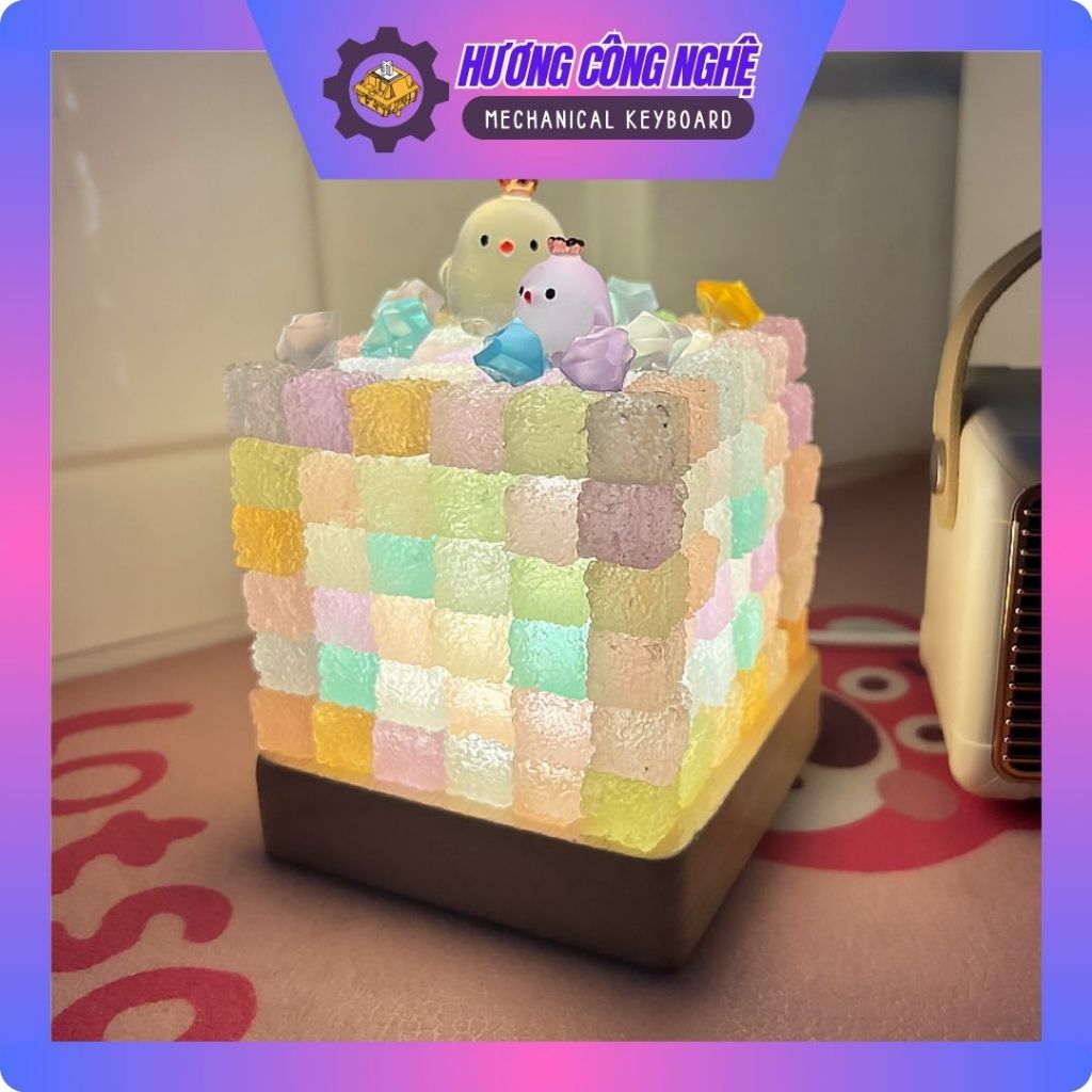 Đèn ngủ handmade, đèn tự làm quà tặng sinh nhật, quà tặng người yêu - Hương Công Nghệ
