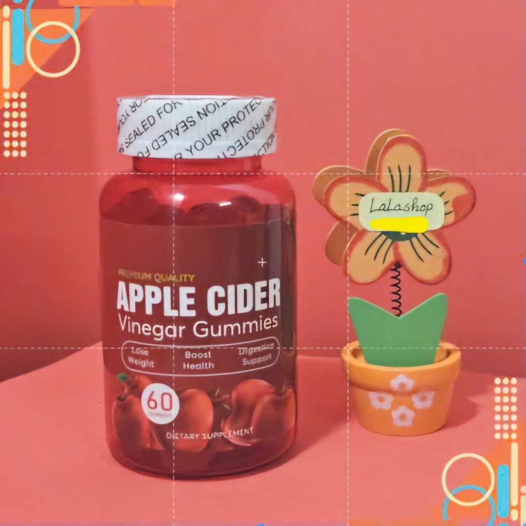 Kẹo Dẻo Giấm Táo ENVY Apple Cider Giảm Cân Giúp Đẹp Dáng Sáng Da - Hộp 60 viên - HTshop
