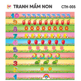 Decal mầm non- TRANG TRÍ BẬC CẦU THANG