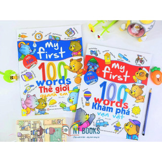 Sách My First 100 Words (Hơn 120 Stickers) - Bộ 2 cuốn - ND
