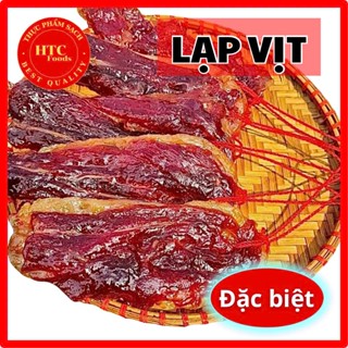 Lạp xưởng vịt gia truyền loại đặc biệt ráo dẻo ít mỡ thịt dày, đậm đà, lạp vịt khô 1kg, HTC Foods