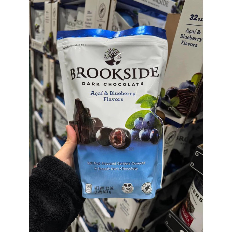 🍫🫐SOCOLA ĐEN ĐẮNG BỌC QUẢ ACAI & QUẢ VIỆT QUẤT CỦA MỸ 𝑩𝑹𝑶𝑶𝑲𝑺𝑰𝑫𝑬 DARK CHOCOLATE ACAI & BLUEBERRY FLAV