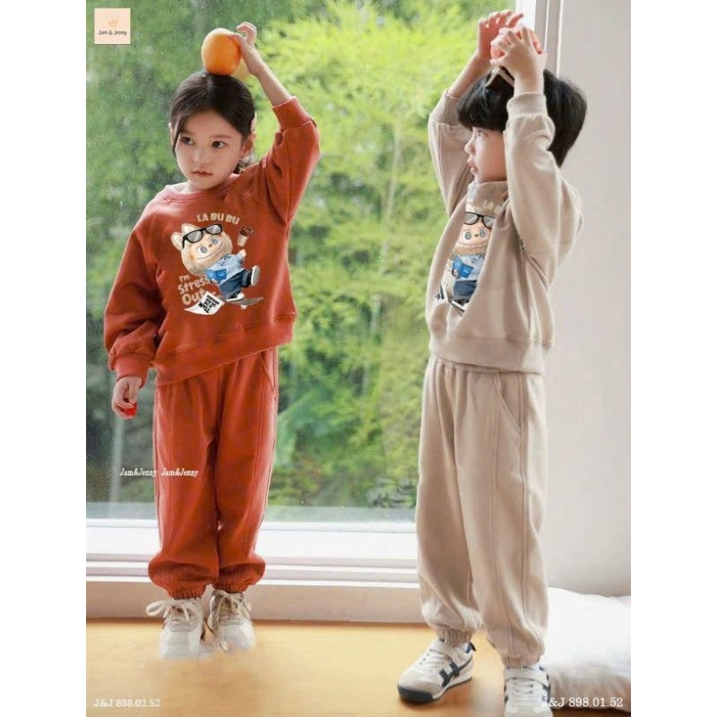 Set Labubu BT BG nỉ da cá