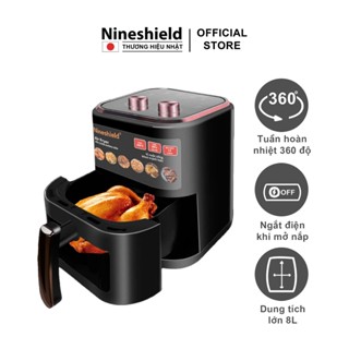 Nồi Chiên Không Dầu KB5005M Nineshield 8L Sử Dụng Công Nghệ Rapid Air - Bảo Hành 12 Tháng