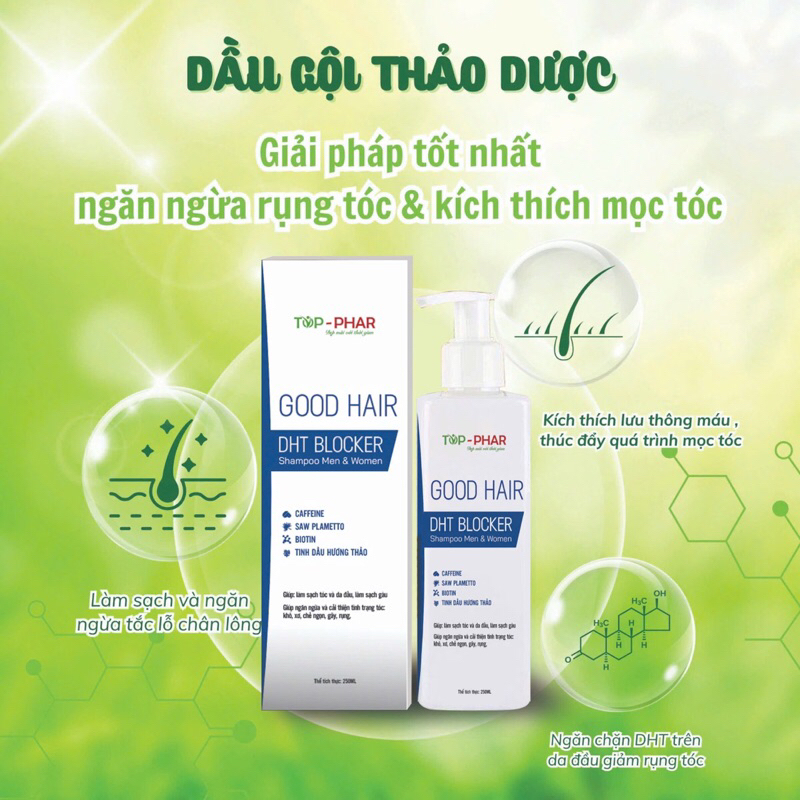 Dầu gội Thảo Dược Biotin- DHT BLOCKER Good Hair giúp mọc tóc ngăn ngừa rụng tóc