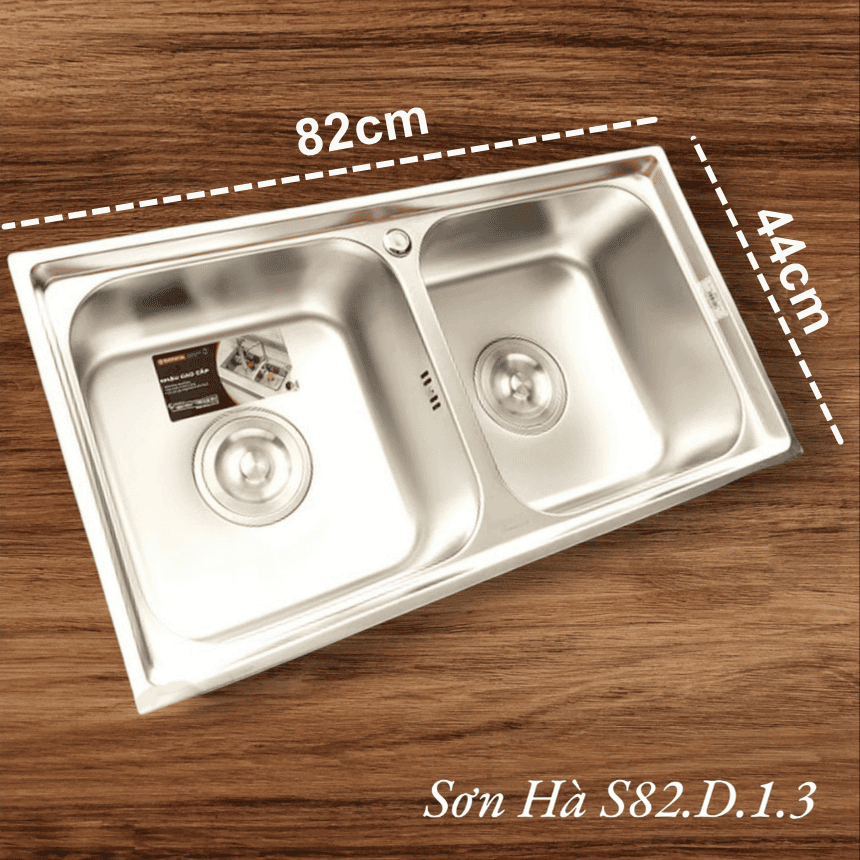 Chậu rửa chén bát bát Sơn Hà S82 inox 304 chính hãng