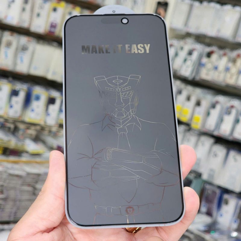 Kính cường lực Autobot chống nhìn trộm cho iphone 16,16 plus,16 plus,16 pro max full màn hình