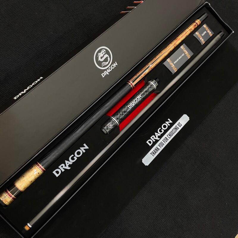 [DRAGON] Cơ bida lỗ full cacbon DRAGON LEGEND LD-BM (full box)