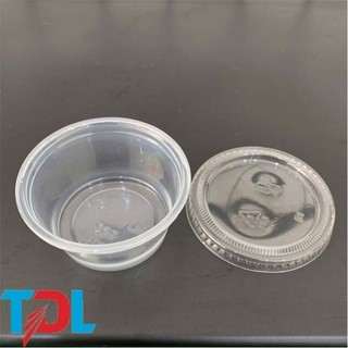  Set 1000c hủ sốt 2oz  60ml  nắp rời - Đựng sốt- tương ớt- nước chấm 