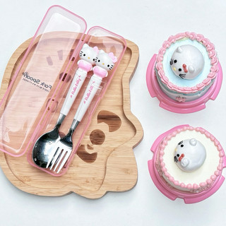 [Sẵn Hàng HCM] Set Muỗng Nĩa Hello Kitty