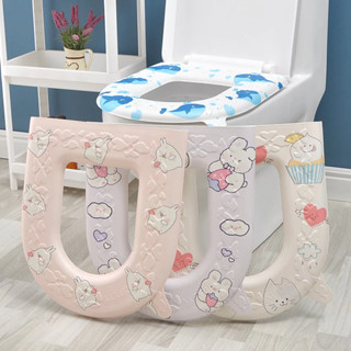 Miếng Lót Bồn Cầu Chất Liệu Eva Mềm Mại Chống Thấm Nước Tiện Lợi Cho Mùa Đông