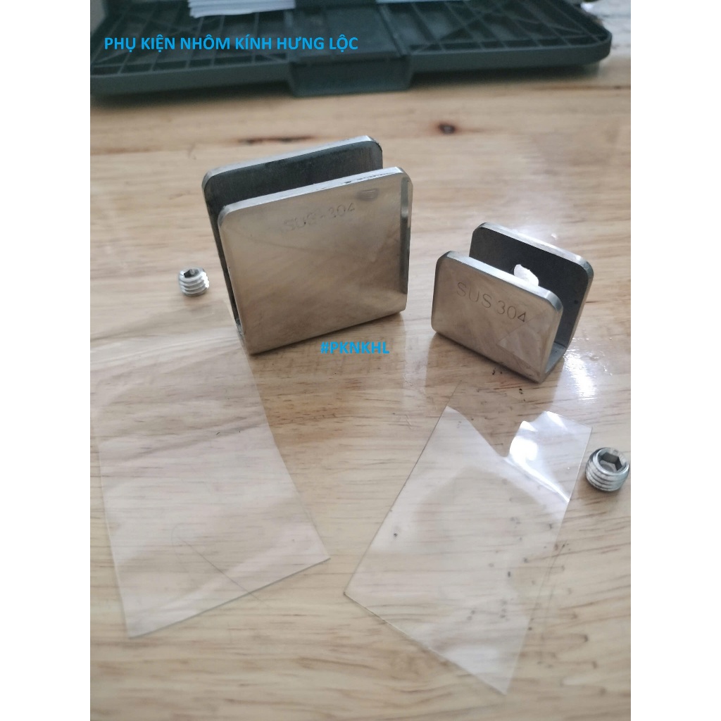 U inox 304/ Kẹp kính chữ u/ Bát kính - 3cm, 4cm