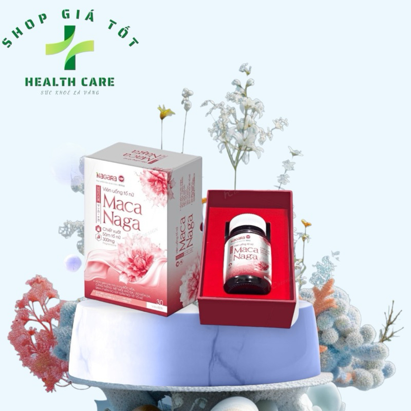 Viên uống tố nữ MACA NAGA - Hỗ trợ giảm triệu chứng bốc hỏa, lão hóa da, sinh lý kém do suy giảm nội